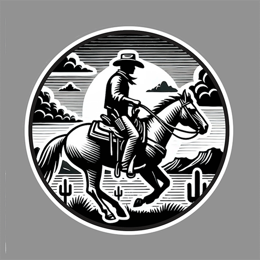 Cowboy On A Horse