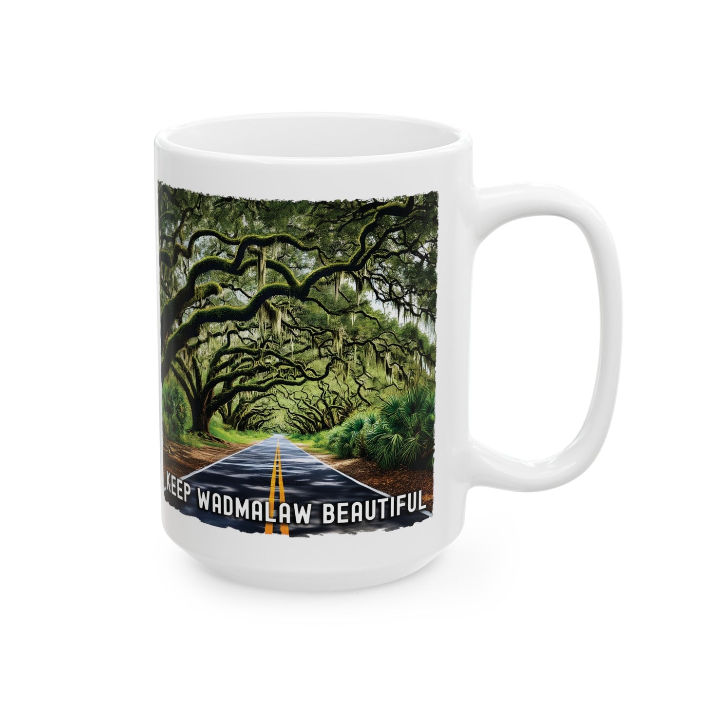 Wadmalaw Island - Maybank Hwy Ceramic Mug, (11oz, 15oz)