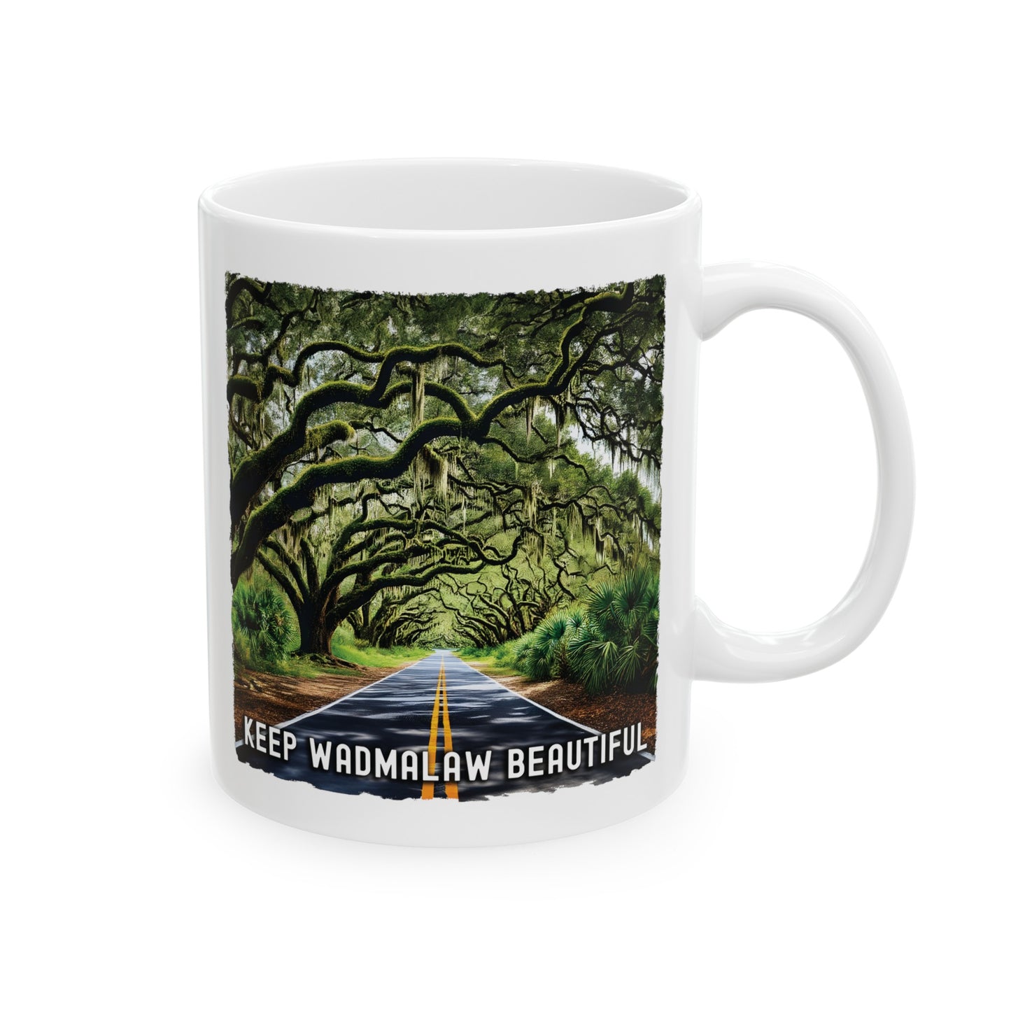 Wadmalaw Island - Maybank Hwy Ceramic Mug, (11oz, 15oz)